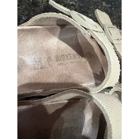 Birkenstock Arizona Men's Sandals Beige 2-Strap Buckle EU 42 US 9 - Picture 5 of 9